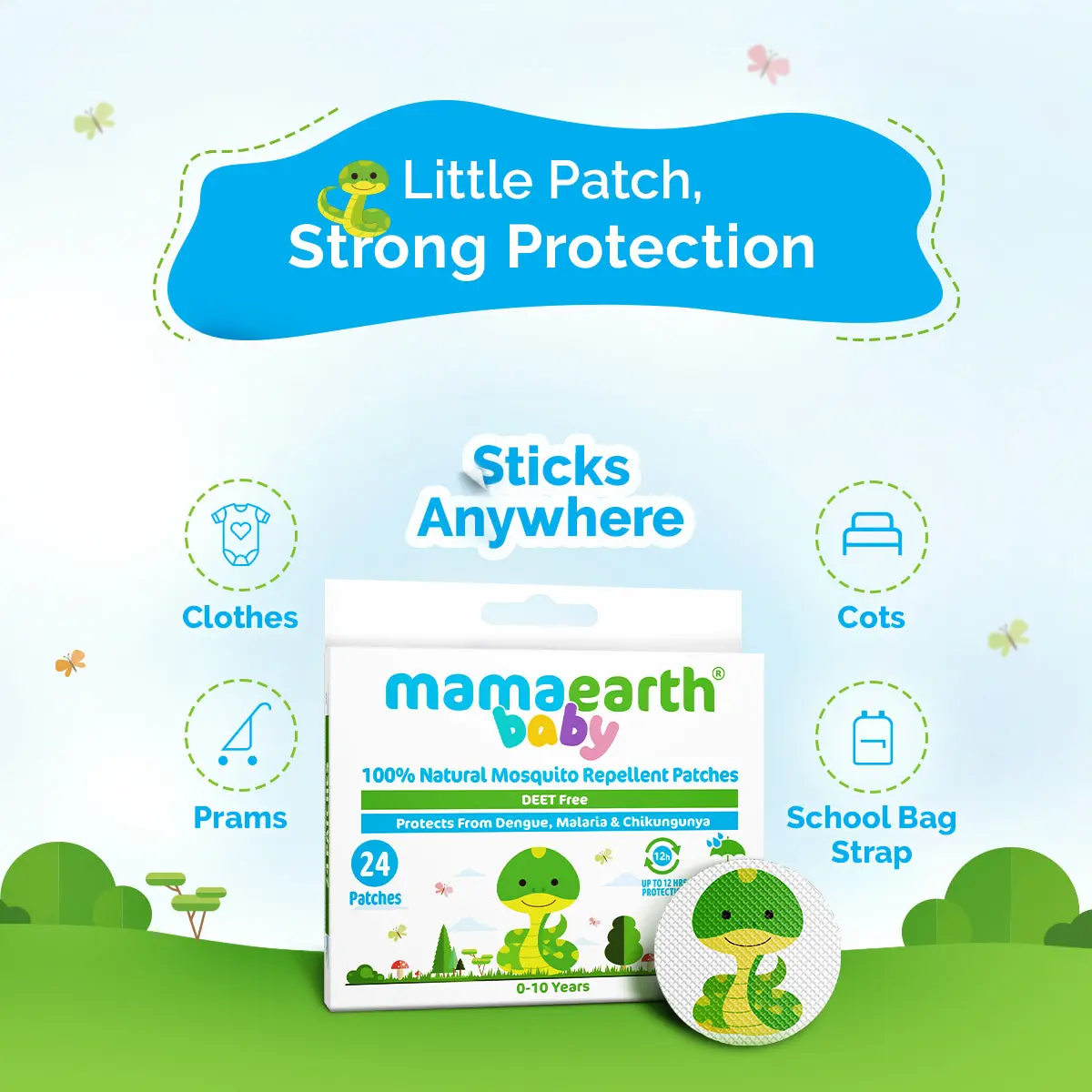 Baby 100% Natural Mosquito Repellent Patches - Image 6