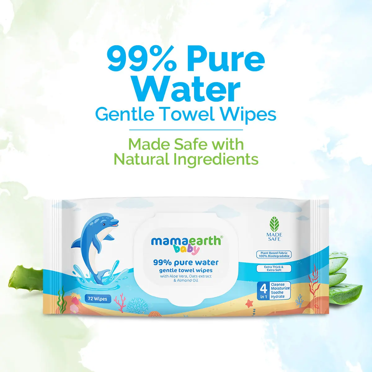 Baby 99% Pure Water Gentle Towel Wipes