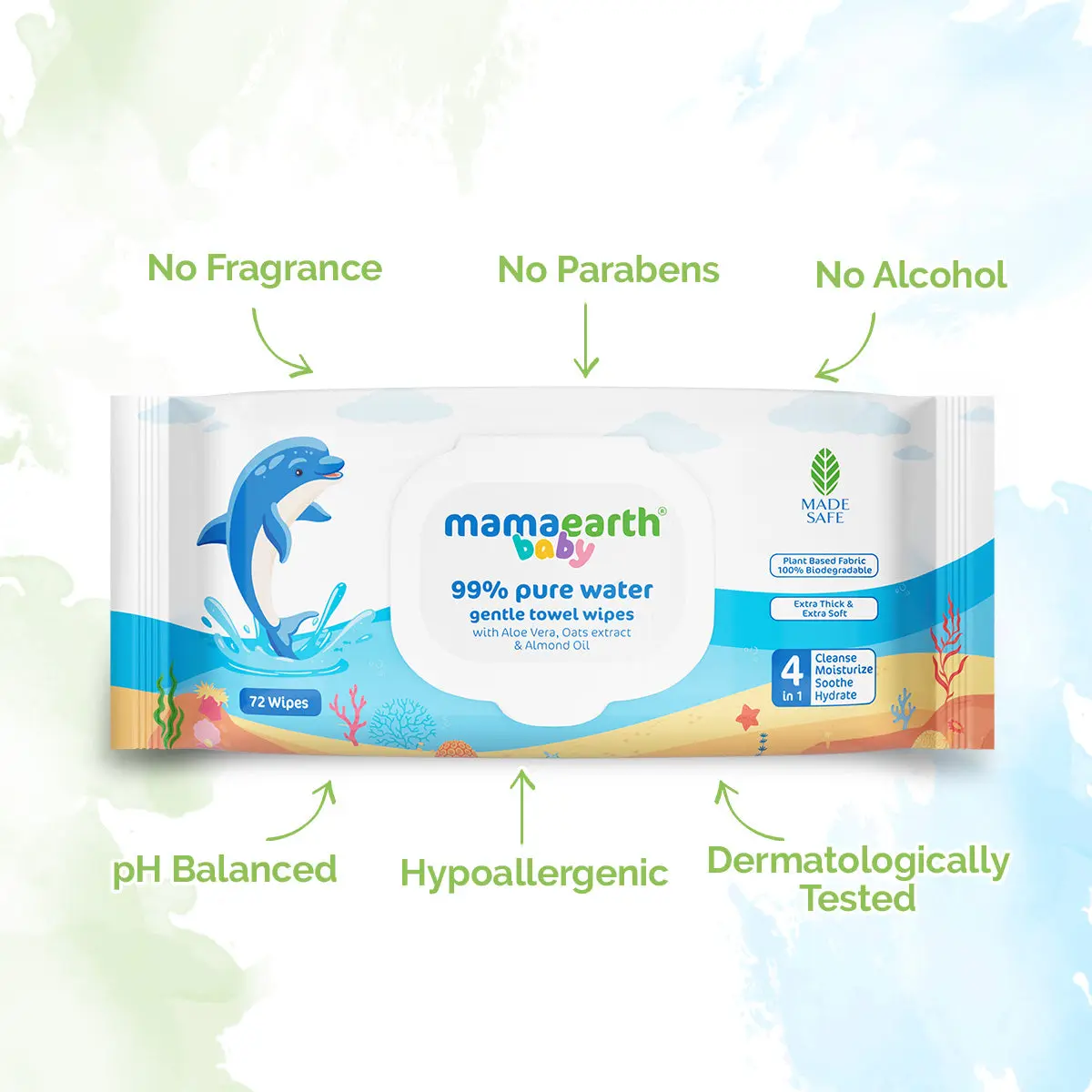 Baby 99% Pure Water Gentle Towel Wipes - Image 2