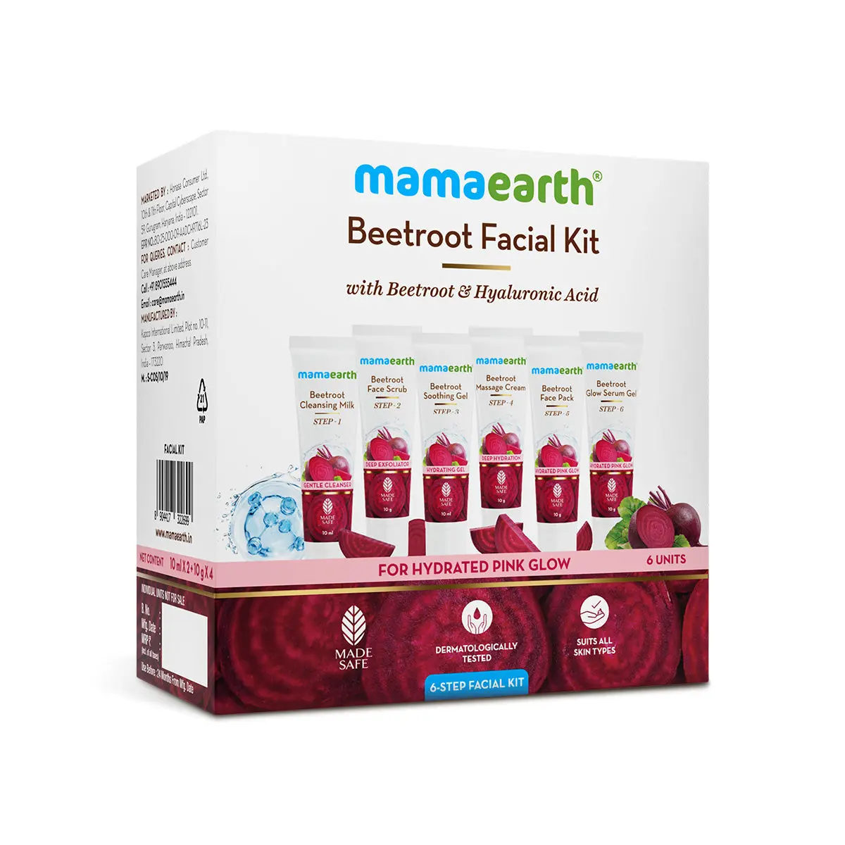 Beetroot Hydraful Facial Kit with 6 Products for Every Skincare Step-10ml Each - Image 6