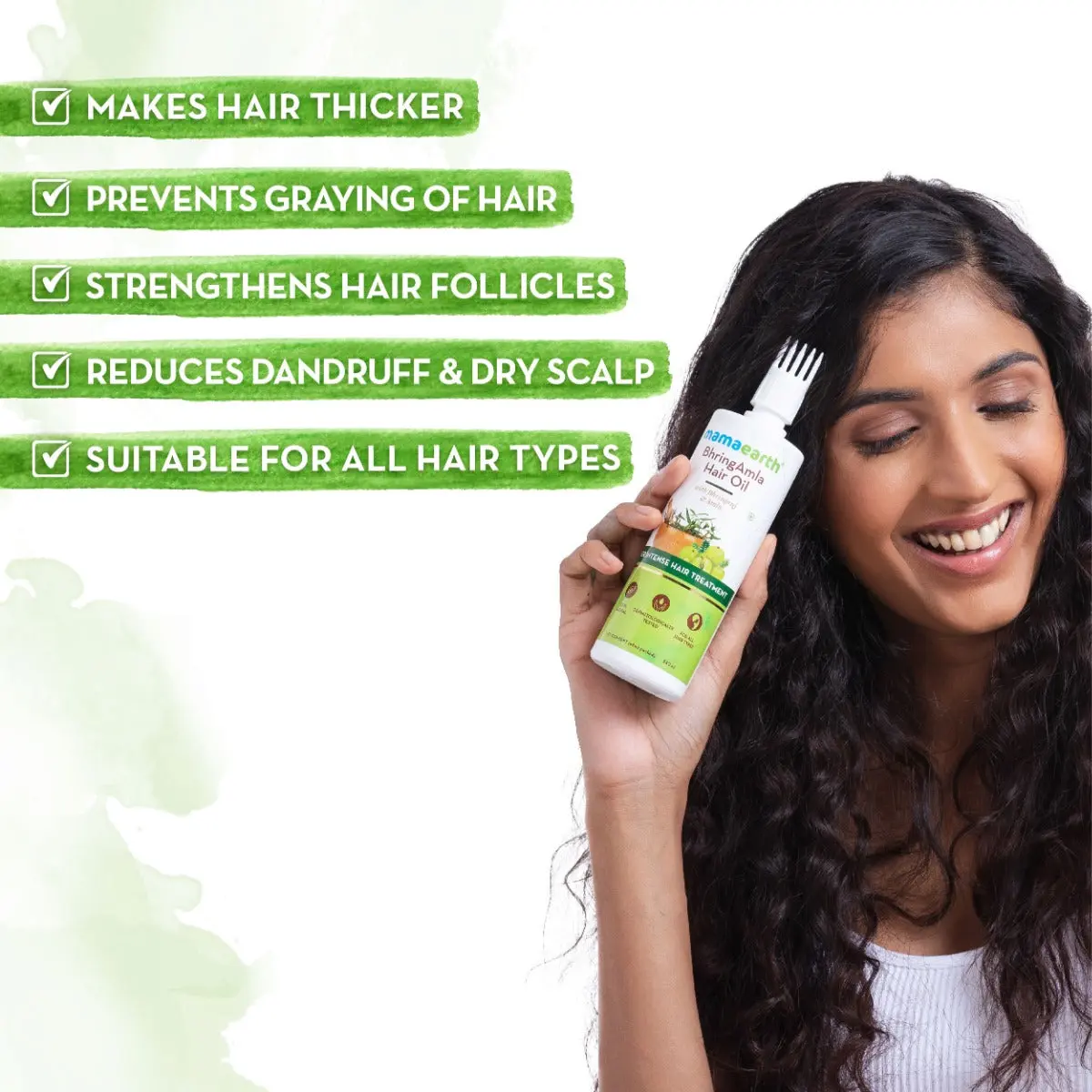 Bhringamla Hair Oil With Bhringraj & Amla For Intense Hair Treatment - Image 3