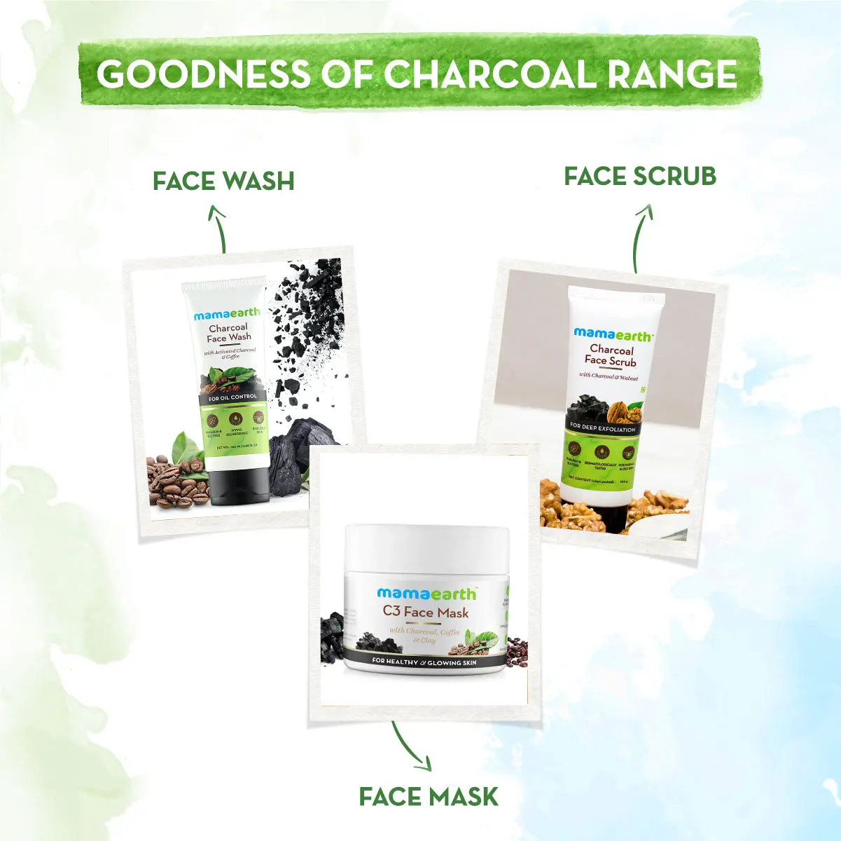 Charcoal Face Scrub For Oily Skin & Normal Skin With Charcoal & Walnut For Deep Exfoliation - Image 6