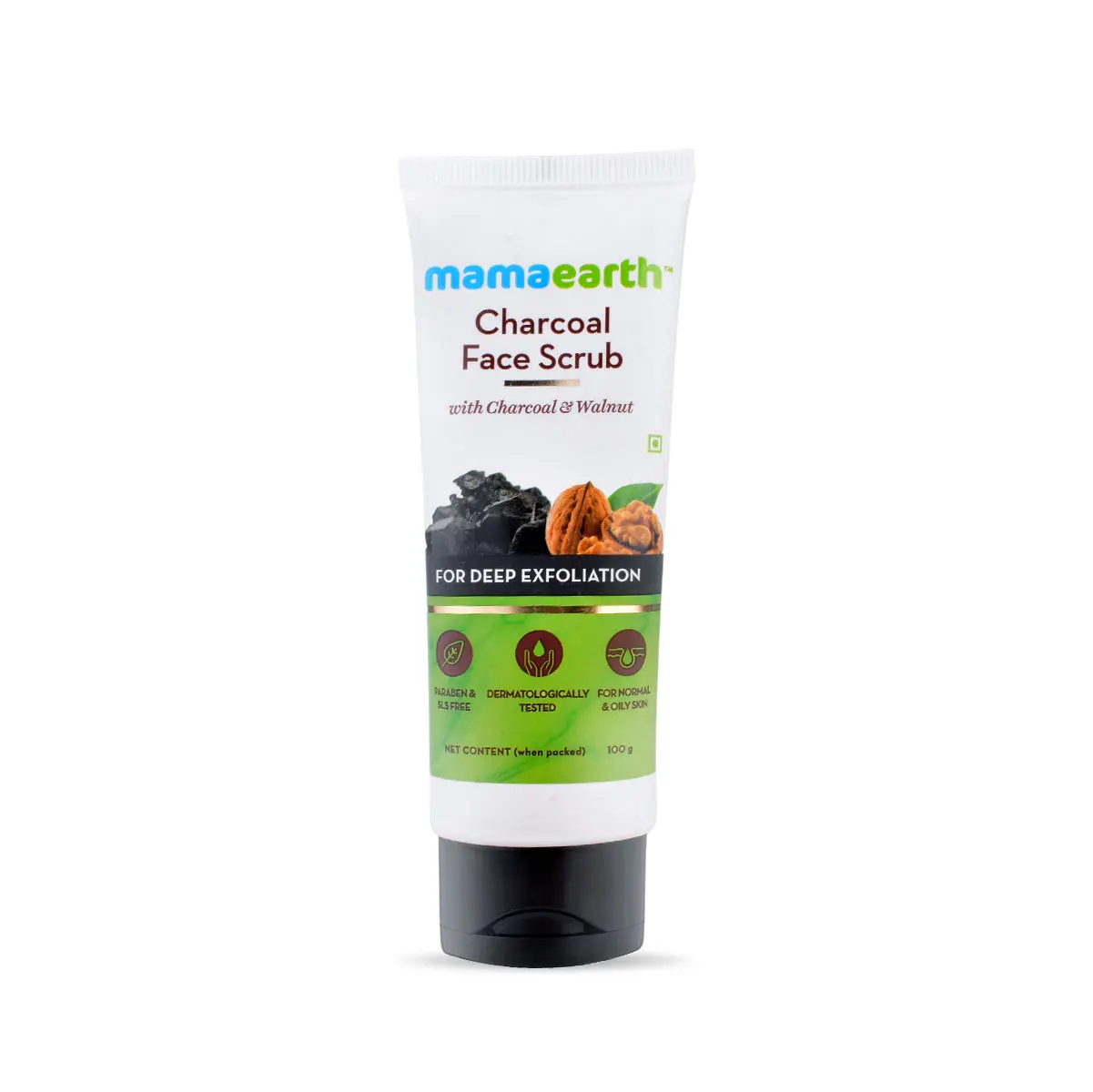 Charcoal Face Scrub For Oily Skin & Normal Skin With Charcoal & Walnut For Deep Exfoliation - Image 8