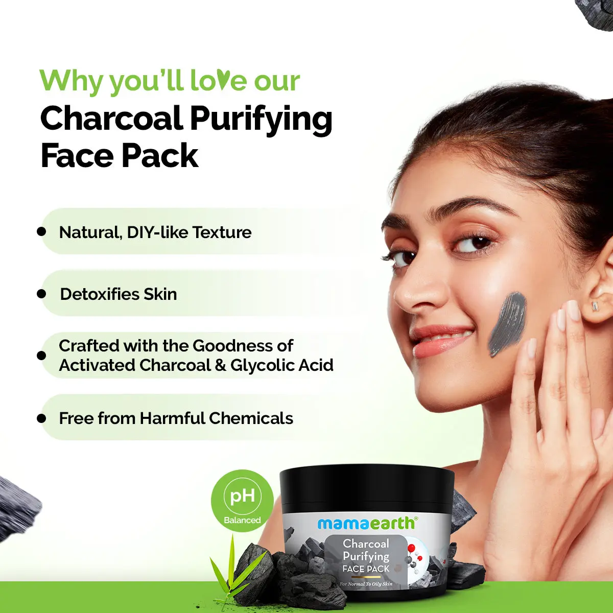 Charcoal Purifying Face Pack - Image 2