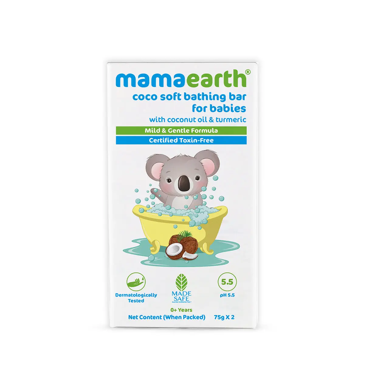 Coco Soft Bathing Bar for Babies with Coconut Oil & Turmeric for Babies Pack of 2 (75g each) - Image 7