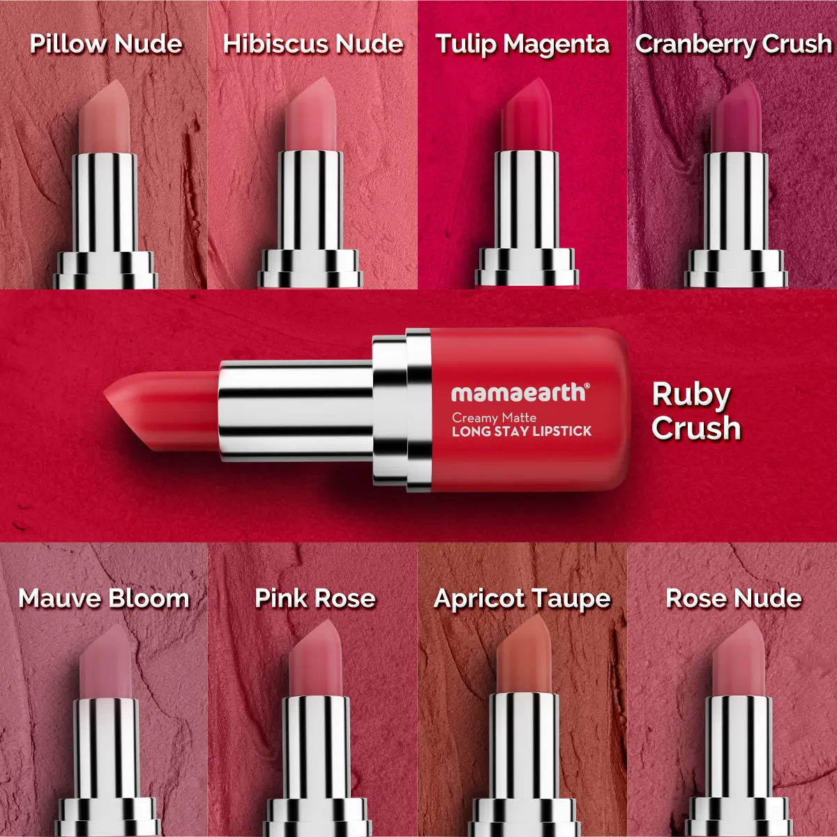 Creamy Matte Long Stay Lipstick 07 Pillow Nude - Image 4