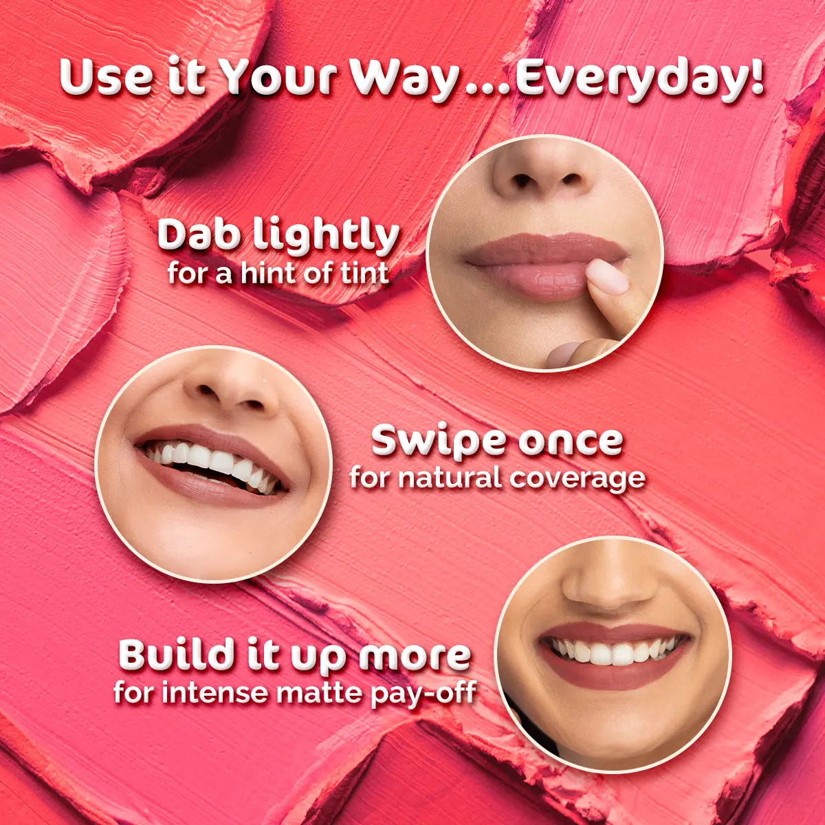 Creamy Matte Long Stay Lipstick 13 Coral Bloom - Image 4