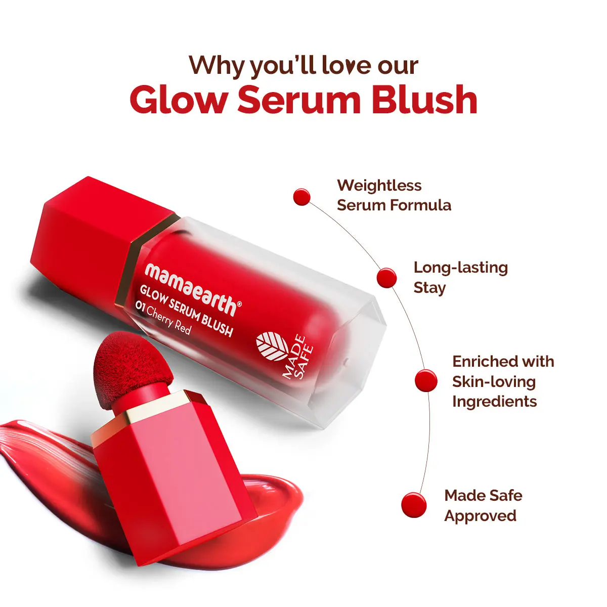 Glow Serum Blush 01 Cherry Red - Image 3