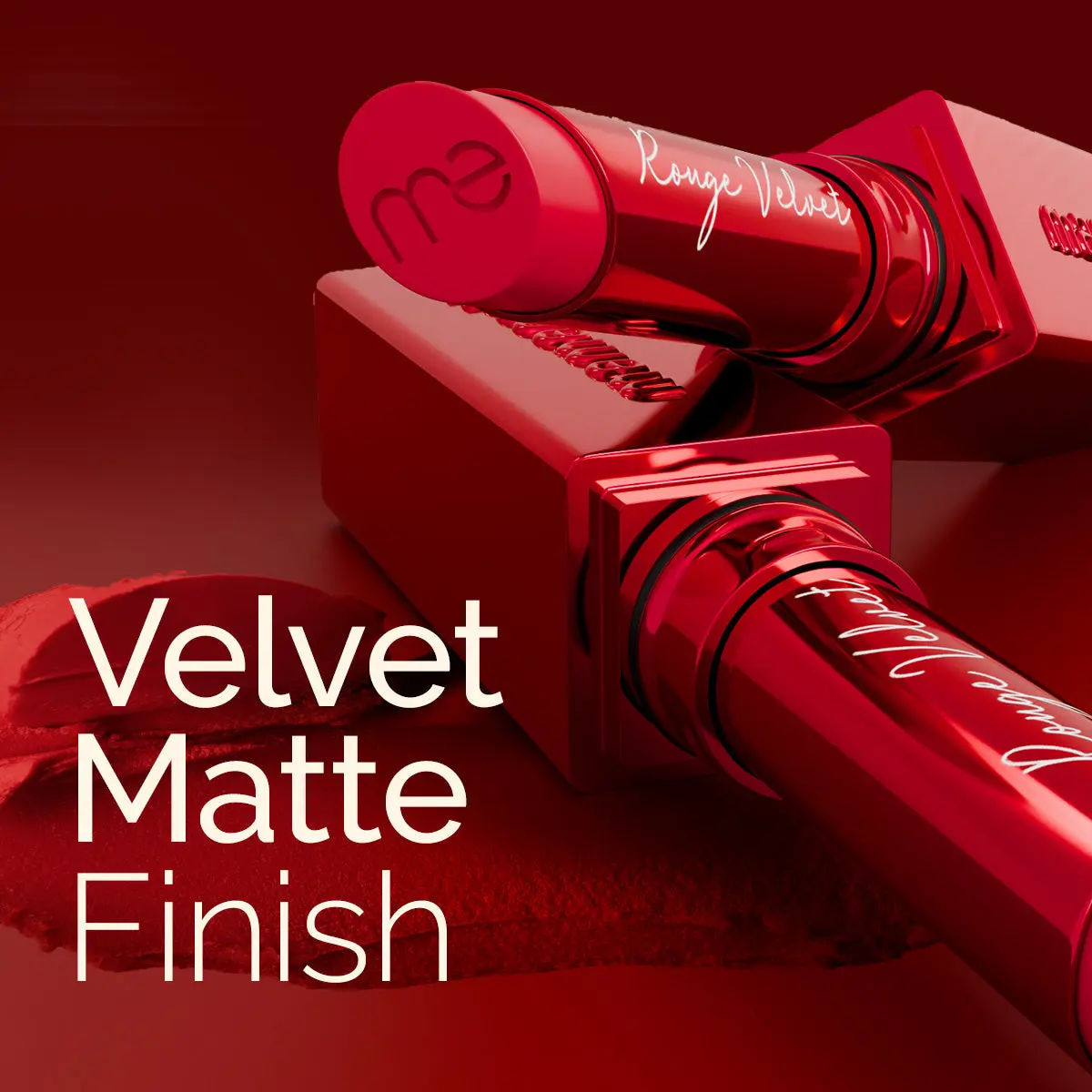 Luxe Matte Long Stay Lipstick 01 Rouge Velvet - Image 5