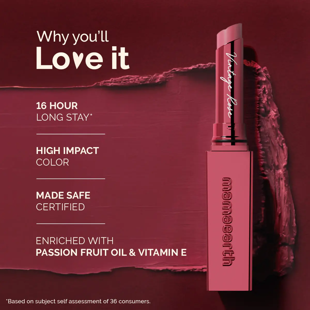 Luxe Matte Long Stay Lipstick 02 Vintage Rose - Image 3