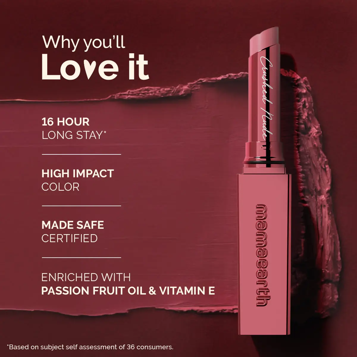Luxe Matte Long Stay Lipstick 03 Crushed Nude - Image 3