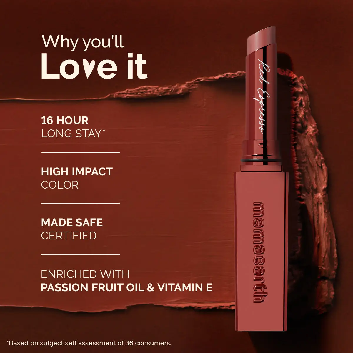 Luxe Matte Long Stay Lipstick 04 Red Espresso - Image 3