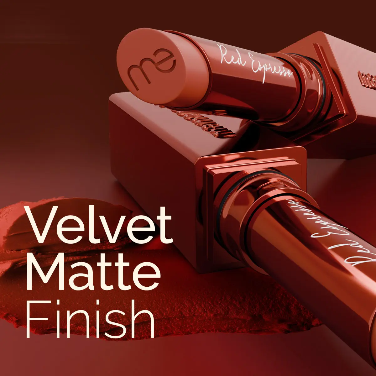 Luxe Matte Long Stay Lipstick 04 Red Espresso - Image 5