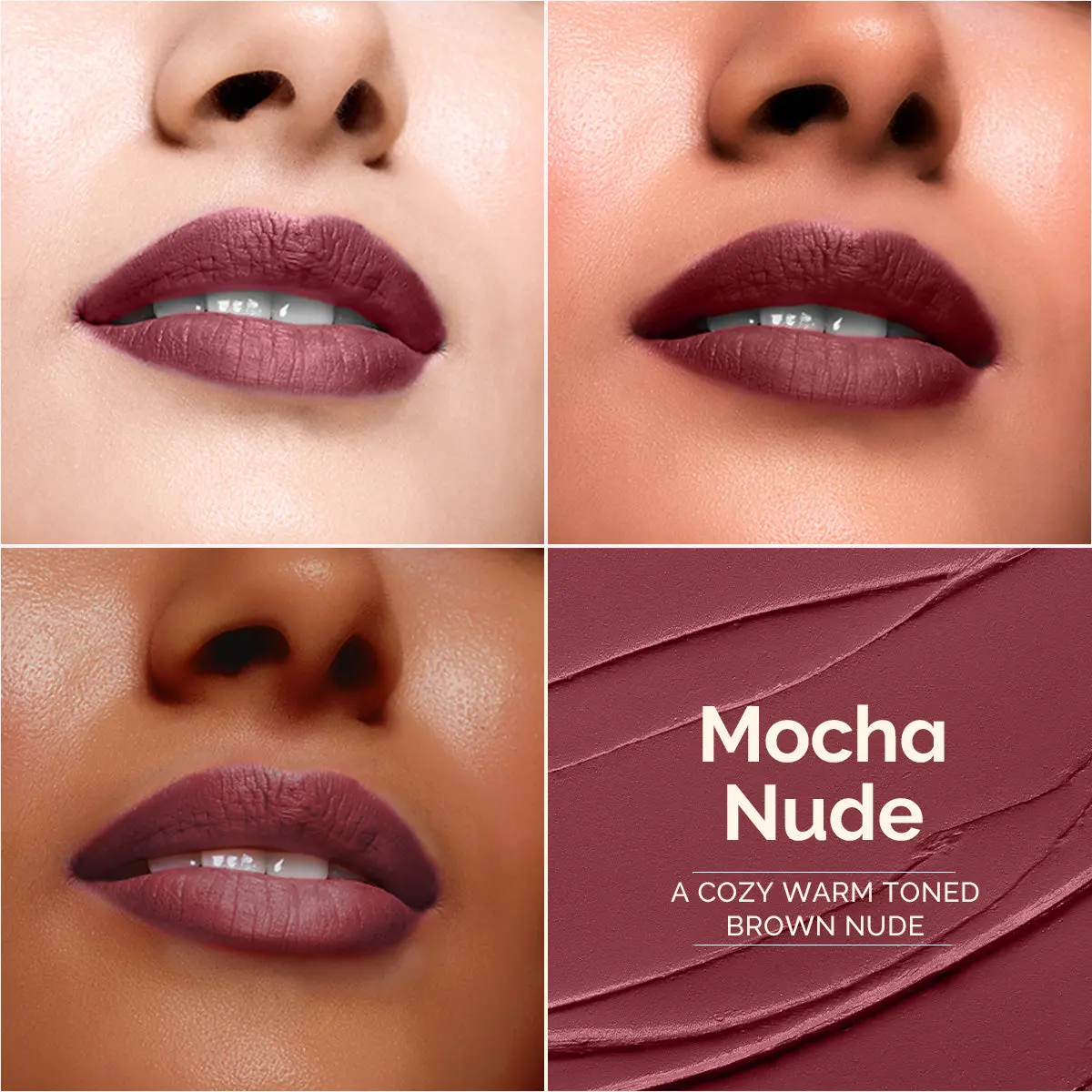Luxe Matte Long Stay Lipstick 06 Mocha Nude - Image 7