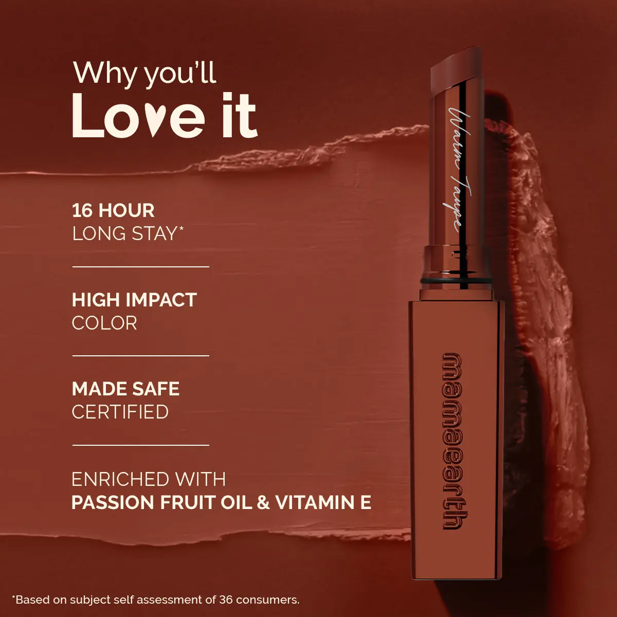 Luxe Matte Long Stay Lipstick 07 Warm Taupe - Image 3