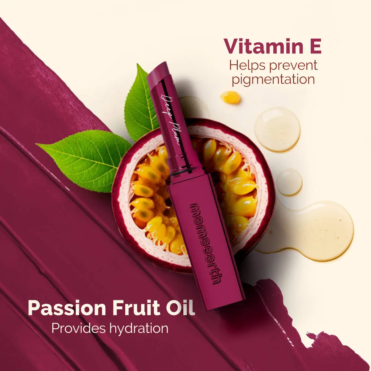 Luxe Matte Long Stay Lipstick 08 Deep Plum - Image 4