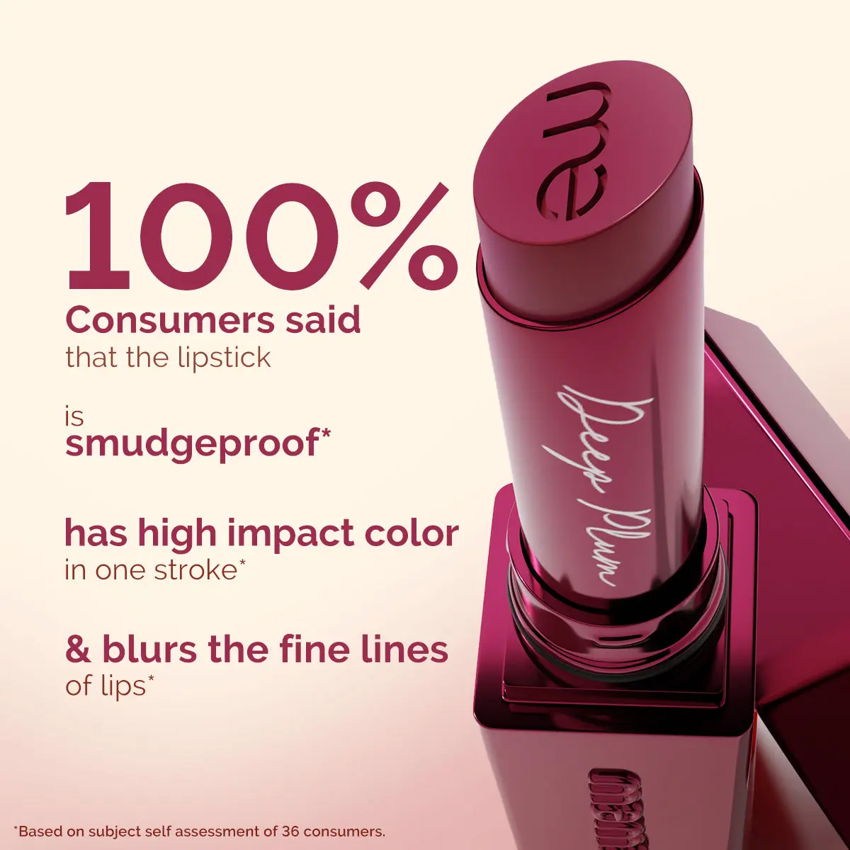 Luxe Matte Long Stay Lipstick 08 Deep Plum - Image 8