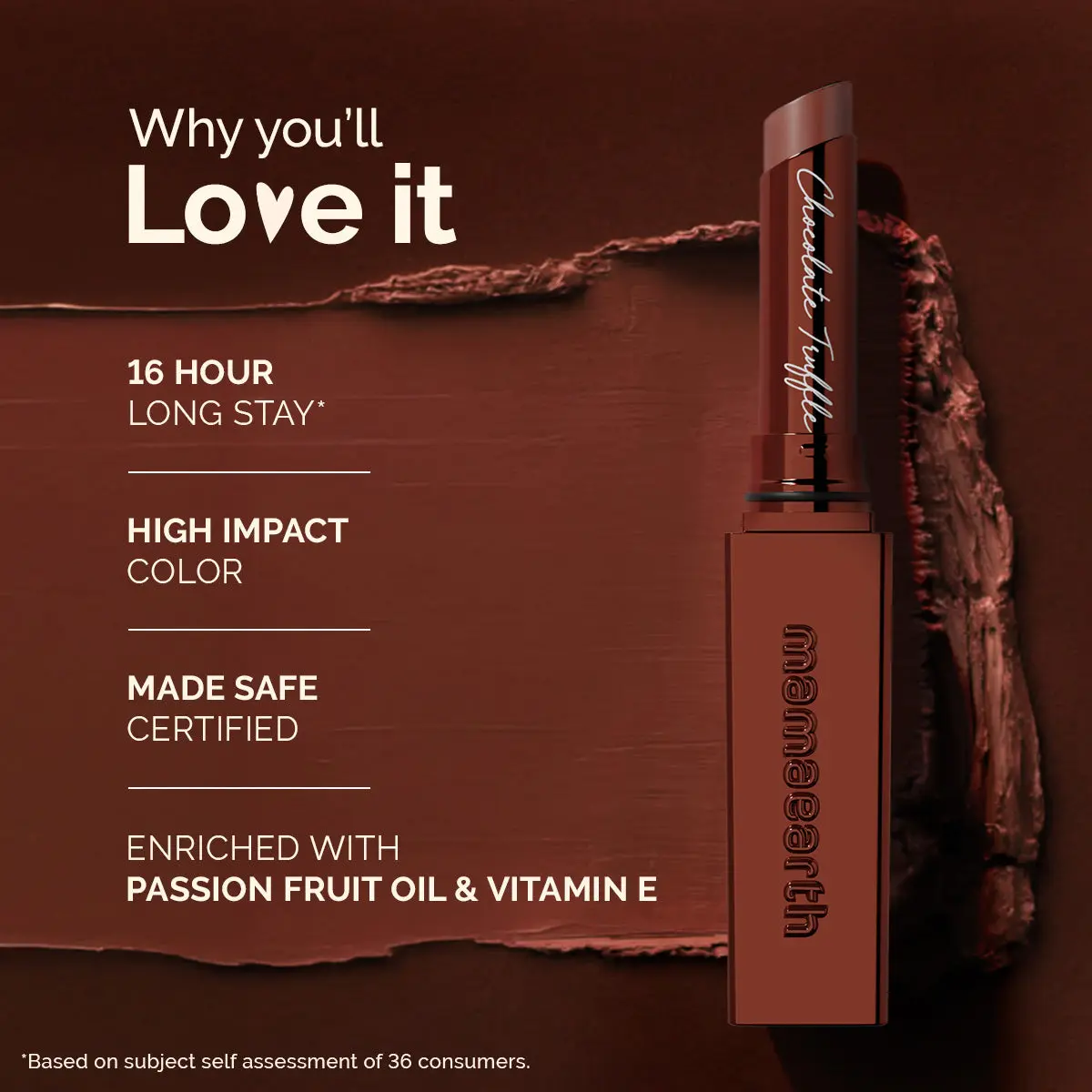 Luxe Matte Long Stay Lipstick 09 Chocolate Truffle - Image 3
