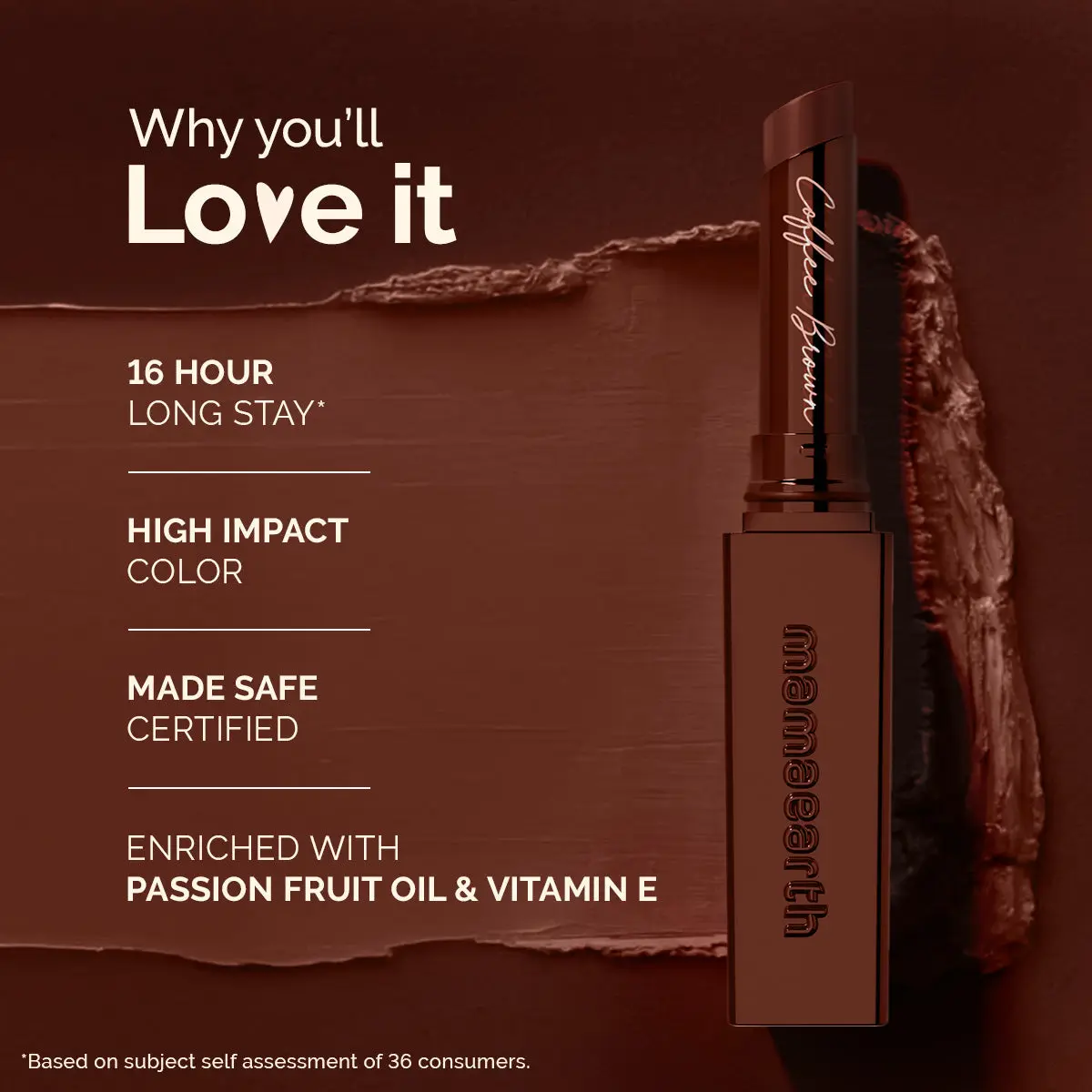 Luxe Matte Long Stay Lipstick 10 Coffee Brown - Image 3