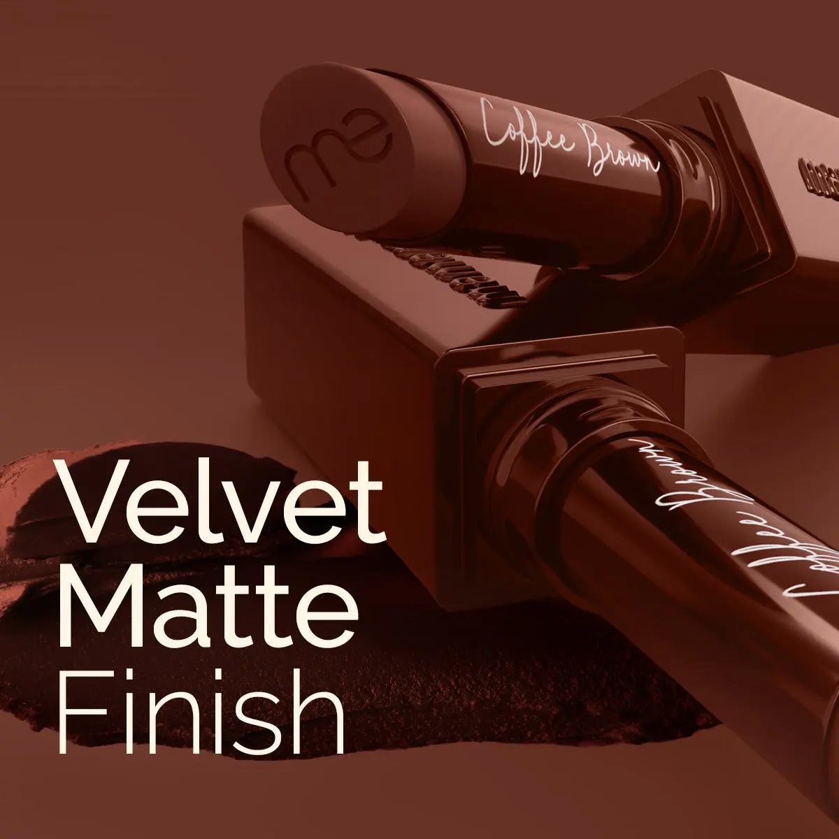 Luxe Matte Long Stay Lipstick 10 Coffee Brown - Image 5