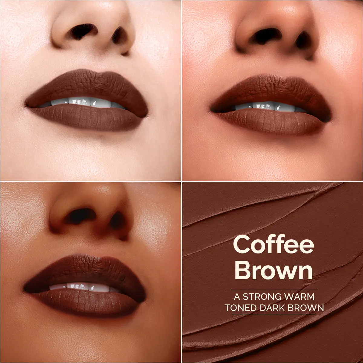 Luxe Matte Long Stay Lipstick 10 Coffee Brown - Image 7