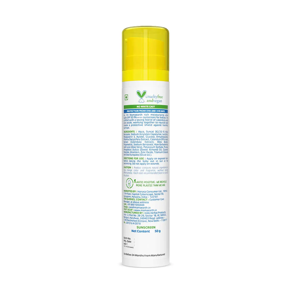 Mamaearth Baby Rich Moisturizing Ultra Light Sunscreen 50 gm - Image 5