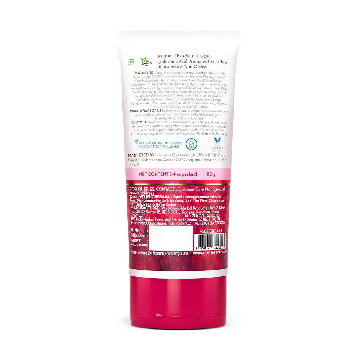 Mamaearth Beetroot Daily Glow face Cream 80 gm - Image 7