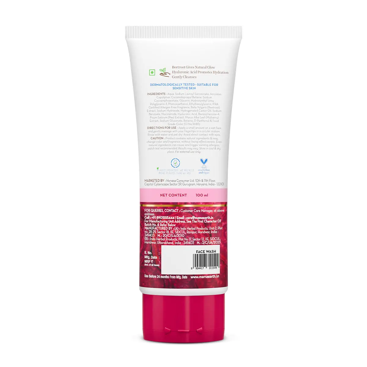 Mamaearth Beetroot Gentle Face Wash 100 ml - Image 7