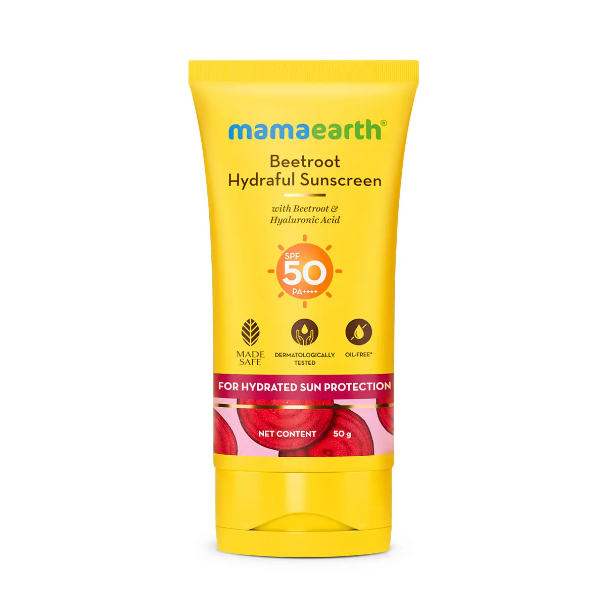 Mamaearth Beetroot Hydraful Sunscreen 50 gm - Image 6