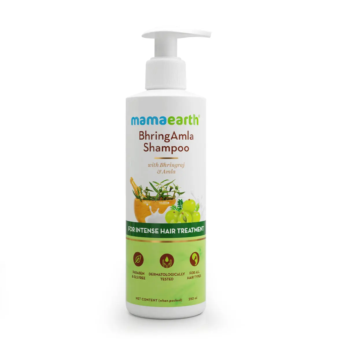 Mamaearth BhringAmla Shampoo with Bhringraj & Amla for Intense Hair Treatment 250 ml - Image 8