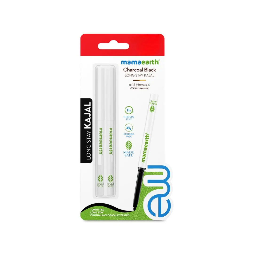 Mamaearth Blocked Charcoal Black Long Stay Kajal - Image 9