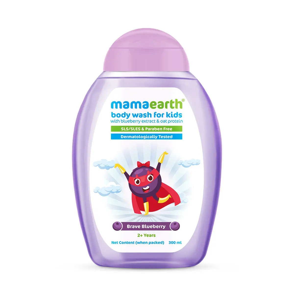 Mamaearth Brave Blueberry Body Wash For Kids 300 ml - Image 7
