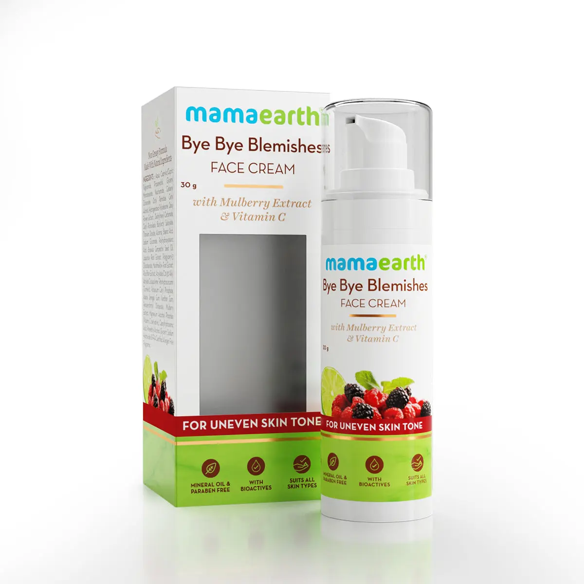 Mamaearth Bye Bye Blemishes Face Cream for Reducing Pigmentation & Blemishes with Mulberry Extract & Vitamin C 30 ml - Image 7