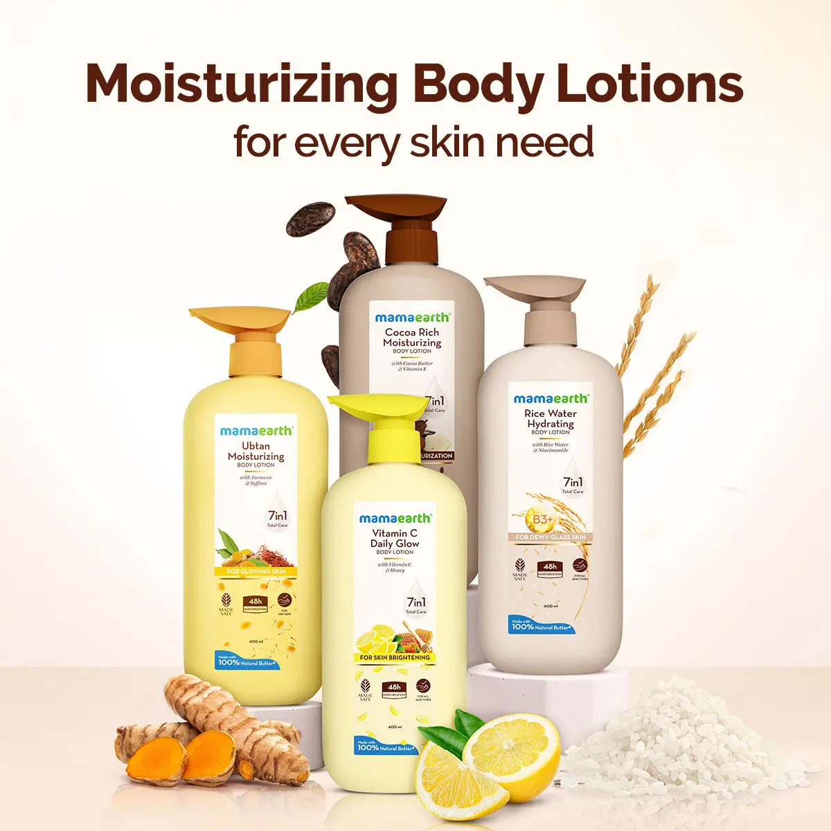 Mamaearth Cocoa Rich Moisturizing Body Lotion 400 ml - Image 9