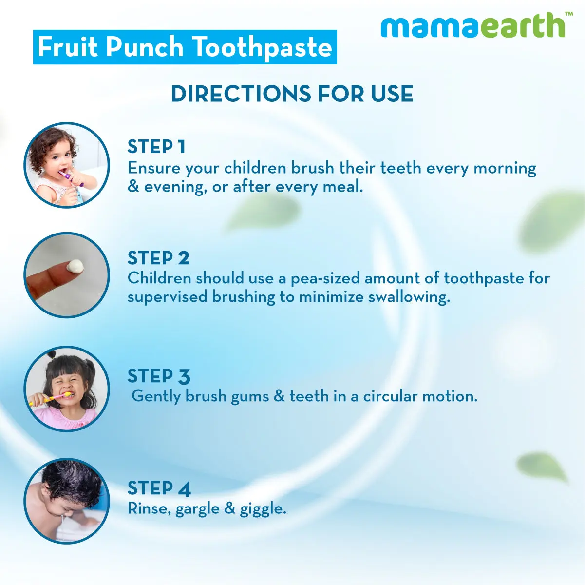 Mamaearth Fruit Punch Toothpaste For Kids 50 gm - Image 7