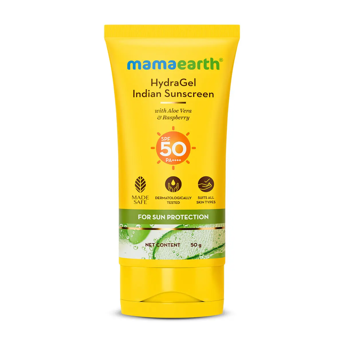 Mamaearth HydraGel Indian Sunscreen with Aloe Vera & Raspberry for Sun Protection 50 gm - Image 8