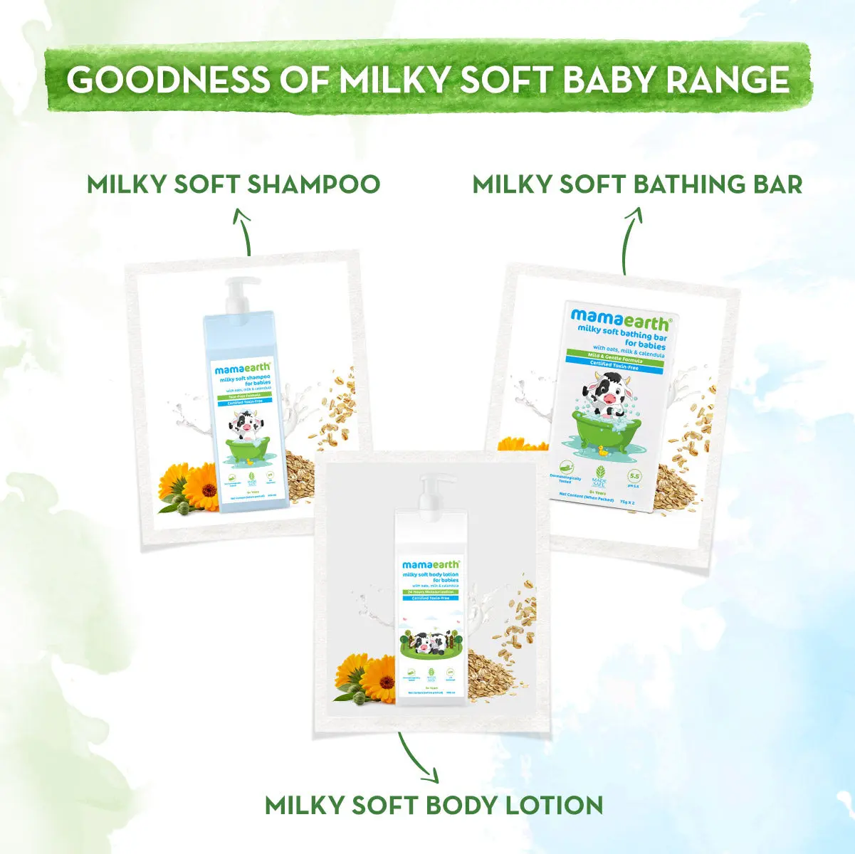 Mamaearth Milky Soft Bathing Bar For Babies 75g (Pack of 2) - Image 5