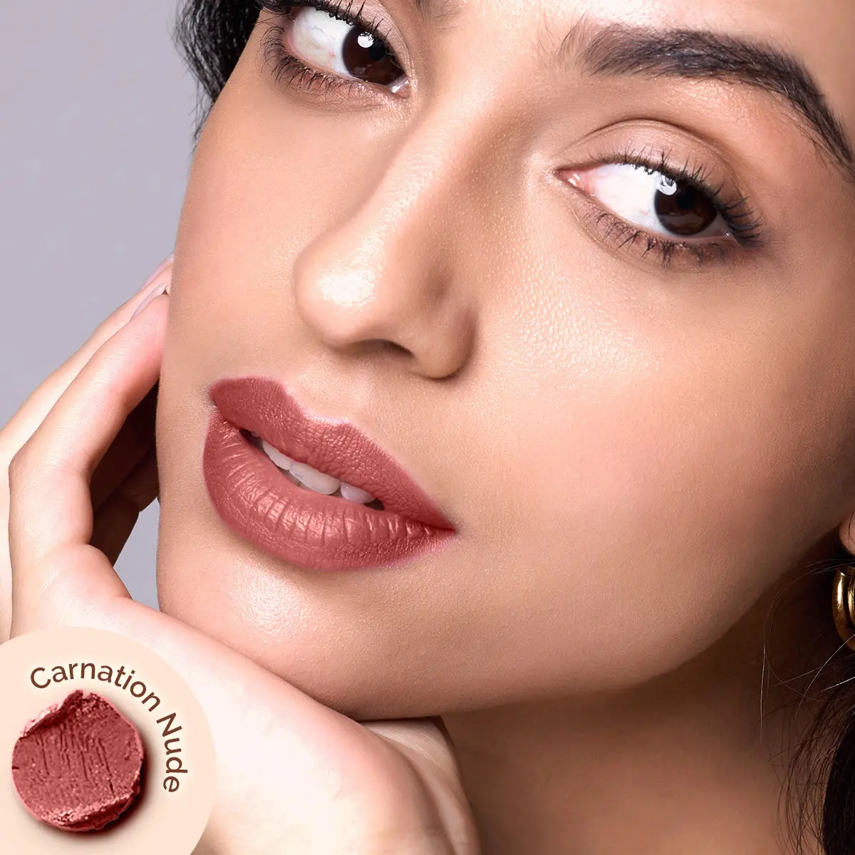 Mamaearth Moisture Matte Longstay Lipstick / 01 Carnation Nude 2 gm - Image 3