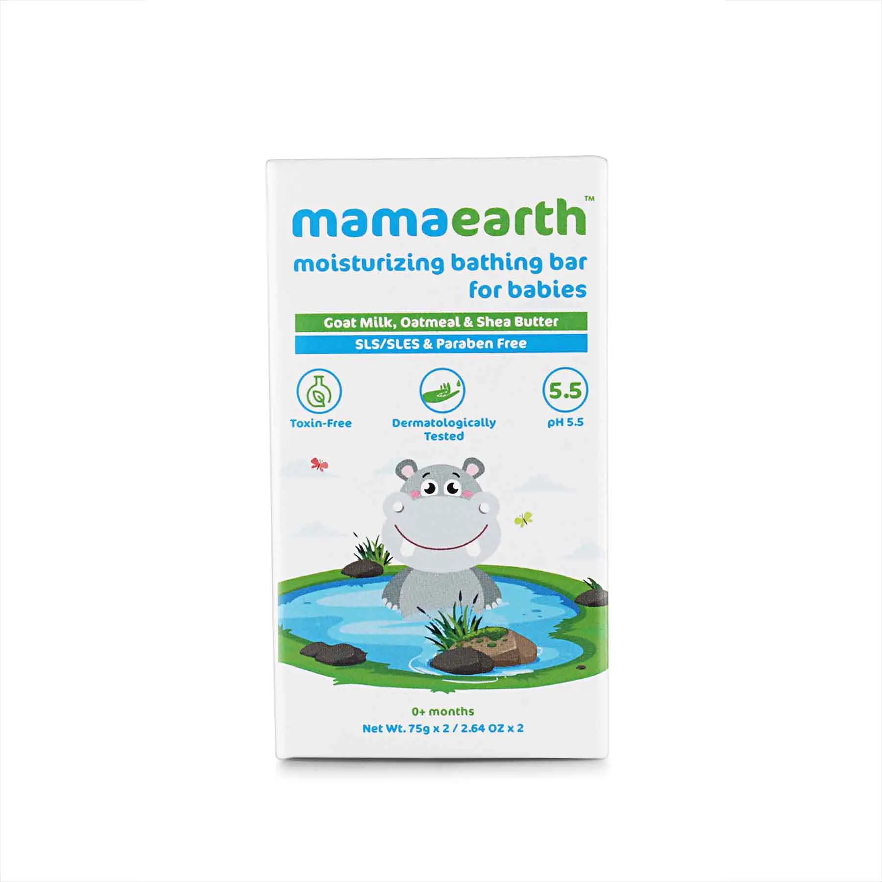Mamaearth Moisturizing Bathing Bar Soap For Babies pack of 2 (75g each) - Image 8
