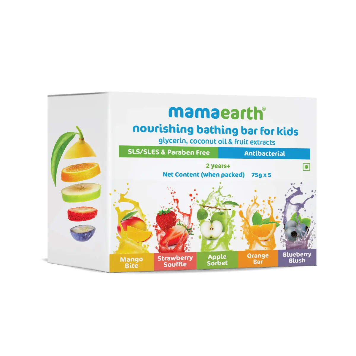 Mamaearth Nourishing Bathing Bar For Kids 5 Soaps in One Pack (75g Each) - Image 8