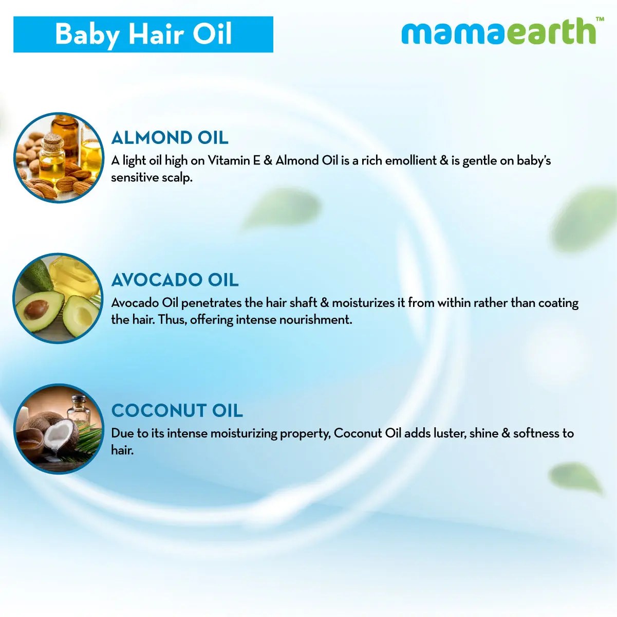 Mamaearth Nourishing Hair Oil for Babies with Almond & Avocado Oil 200 ml - Image 7