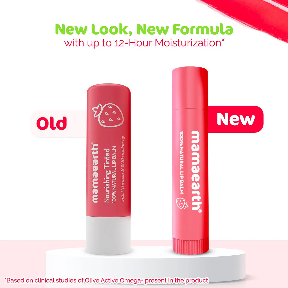 Mamaearth Nourishing Tinted 100% Natural Lip Balm with Vitamin E - Strawbery - Image 3