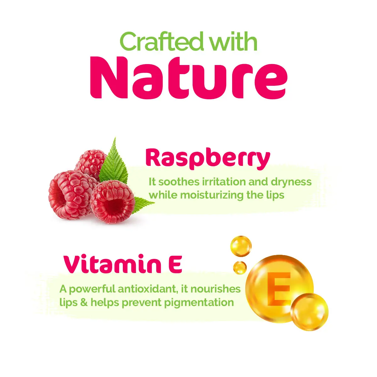 Mamaearth Nourishing Tinted 100% Natural Lip Balm with Vitamin - Raspberry - Image 5
