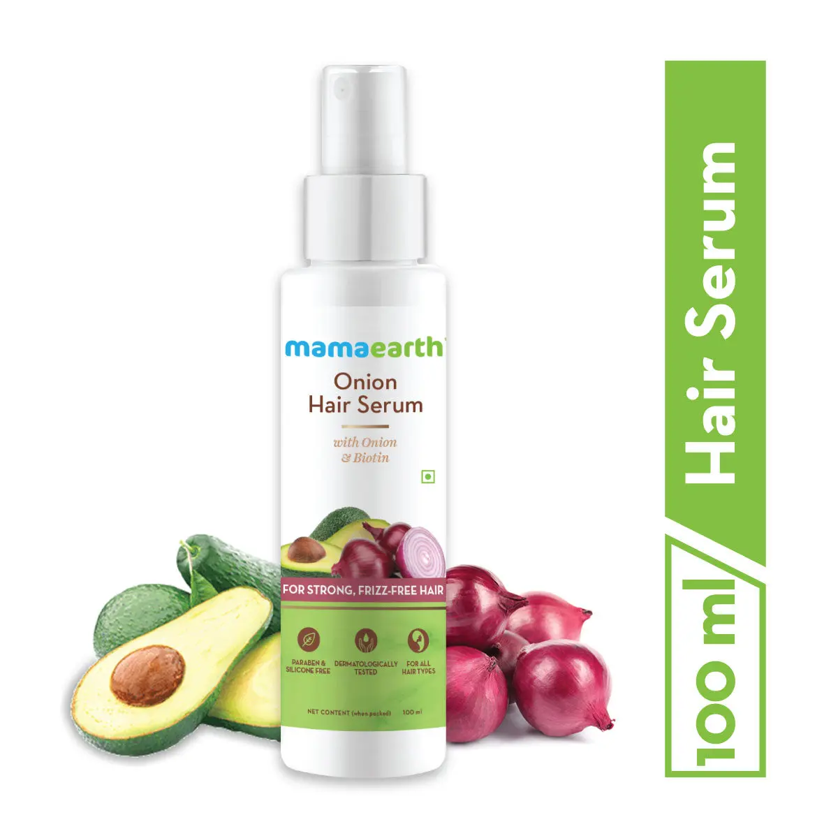 Mamaearth Onion Hair Serum with Onion & Biotin for Strong Frizz-Free Hair 100 ml - Image 7