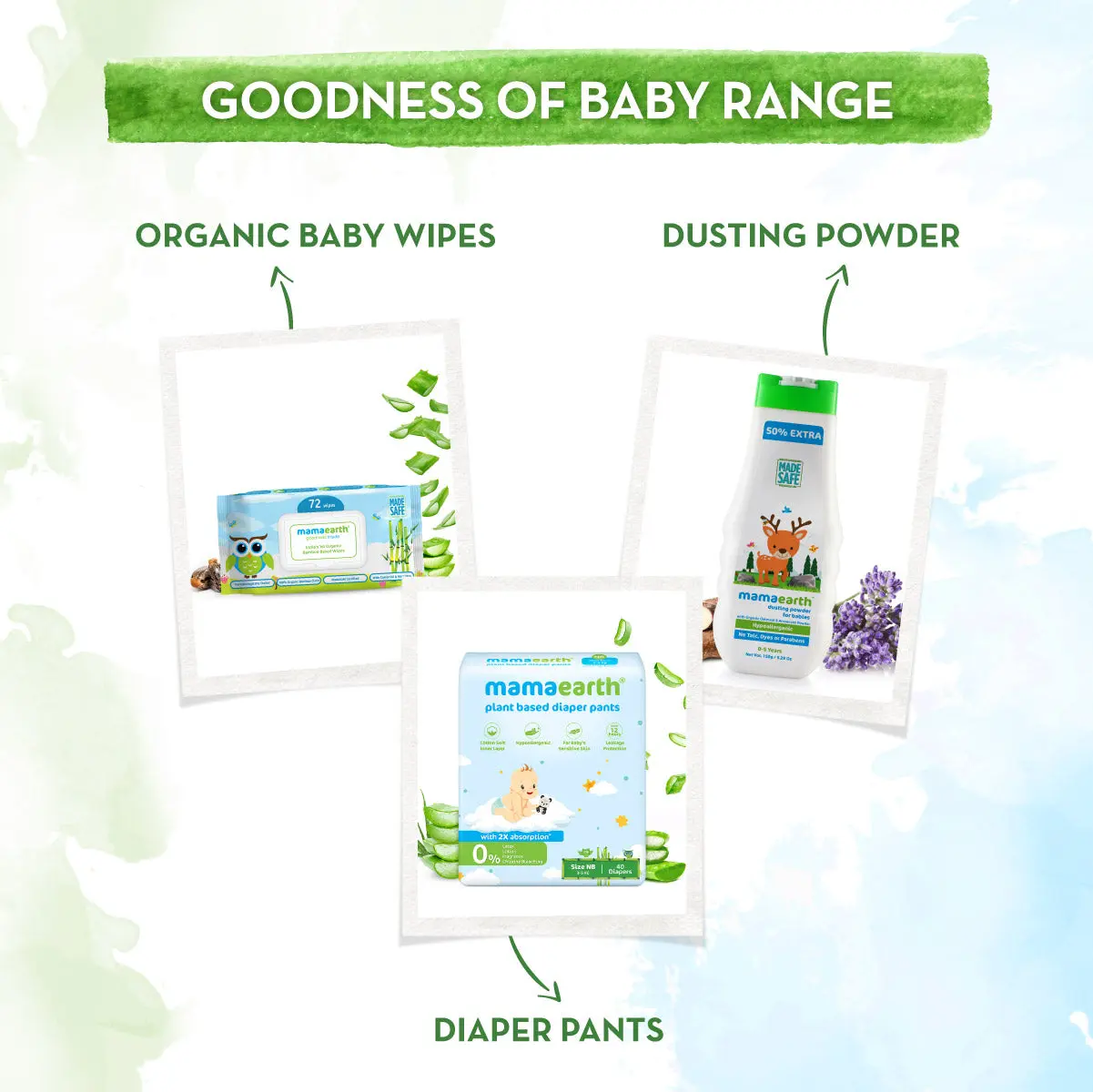 Mamaearth Organic Bamboo Based Baby Wipes 72 pcs - Image 5