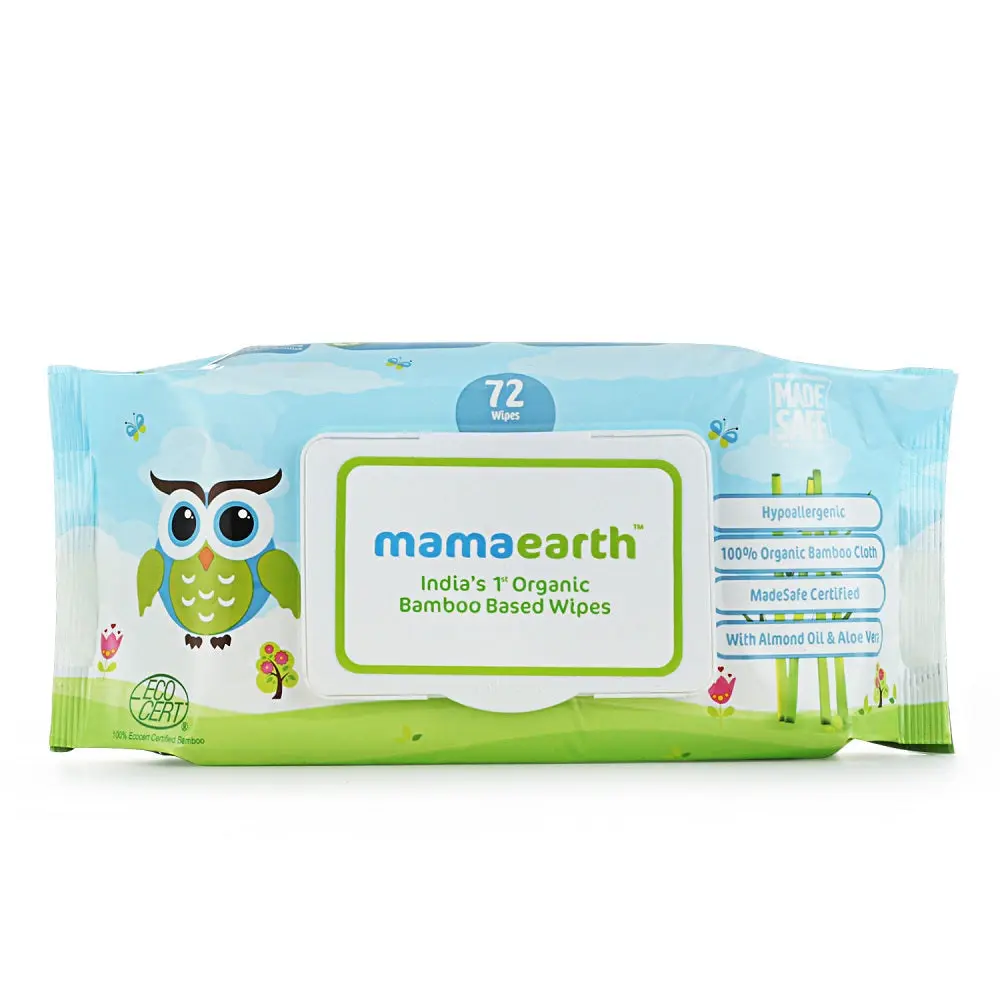 Mamaearth Organic Bamboo Based Baby Wipes 72 pcs - Image 7