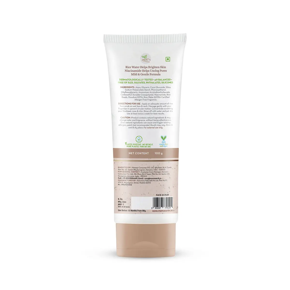 Mamaearth Rice Face Scrub 100 gm - Image 8