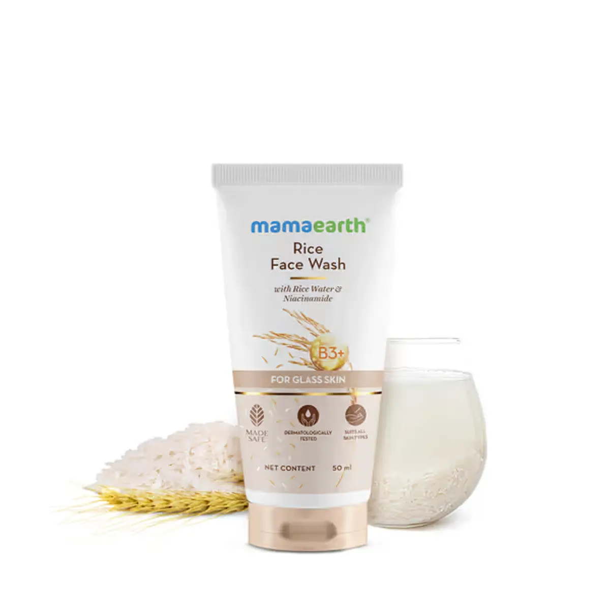 Mamaearth Rice Face Wash With Rice Water & Niacinamide for Glass Skin - Image 5