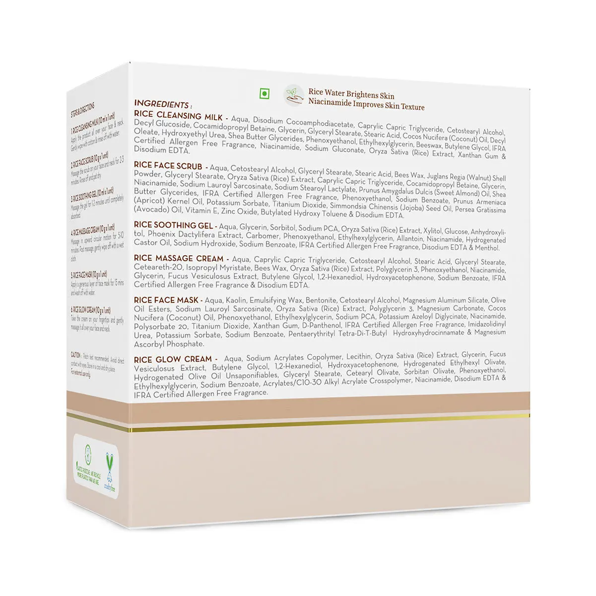 Home Facial Kit with Rice Water for Glowing Skin Care Routine - Image 6