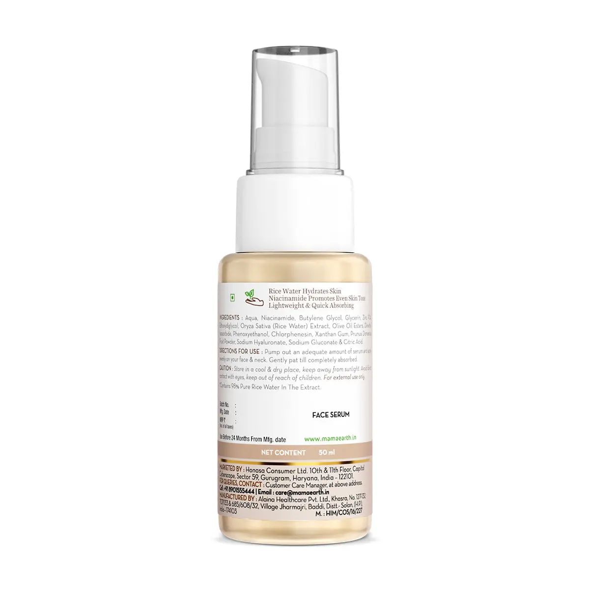 Mamaearth Rice Water Dewy Active Serum 50 ml - Image 8